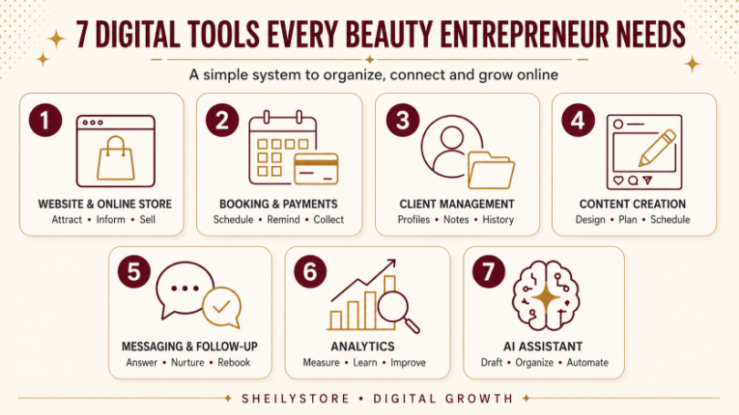 7 Digital Tools Every Beauty Entrepreneur Needs to Grow Online